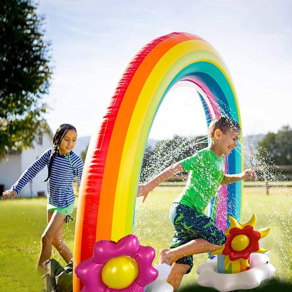Inflatable Rainbow Sprinkler Large Outdoor Toy